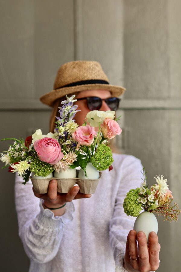 OEUFS DE PÂQUES FLEURIS